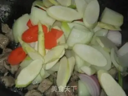 Make Green curry beef step 2