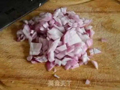 Make Onion fried rice step 1