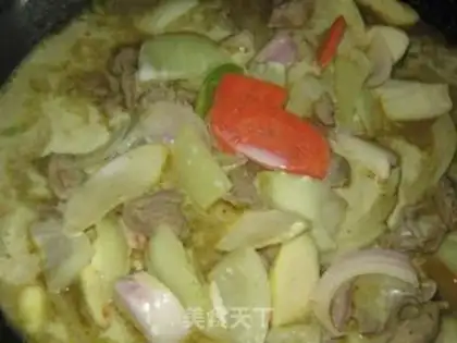Make Green curry beef step 4