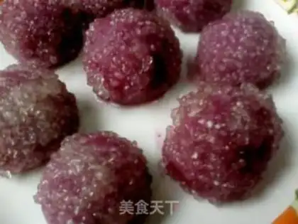 Make Steamed purple sweet potatoes with tartar step 0