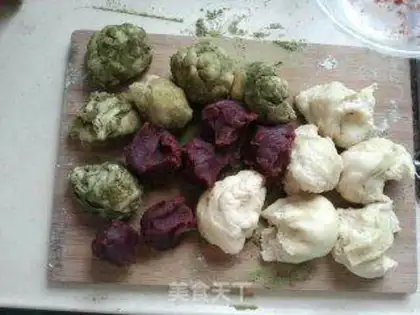 Make Matcha bean paste bread step 2