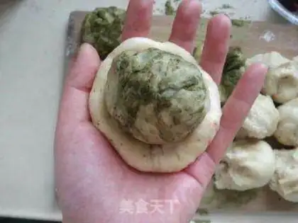 Make Matcha bean paste bread step 4