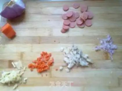 Make Flower shaped vegetable egg cake step 0