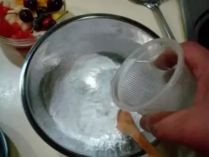 Make Cold shrimp with ice fruit kudzu powder step 0