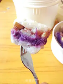 Make Purple sweet potato bean paste cold cake step 8