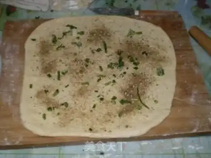 Make Salt and pepper sesame onion pancake step 6