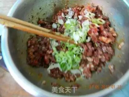 Make Celery stuffed dumplings step 2
