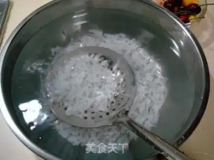 Make Cold shrimp with ice fruit kudzu powder step 7