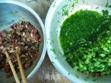Make Celery stuffed dumplings step 5