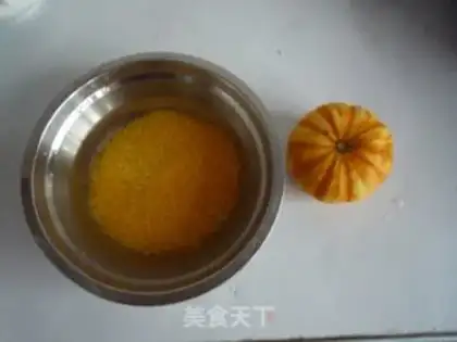 Make Corn residue and pumpkin porridge step 1