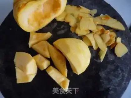 Make Corn residue and pumpkin porridge step 2