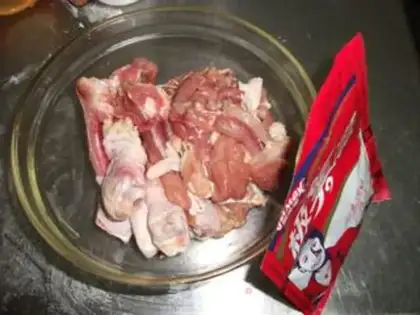 Make chicken skewers step 1