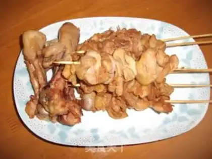Make chicken skewers step 4