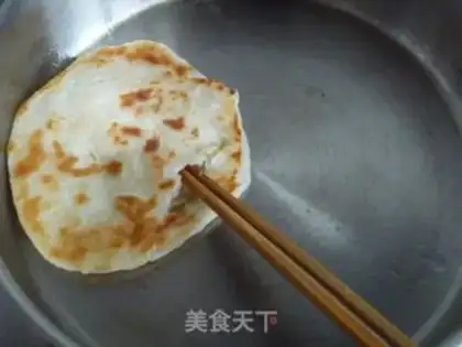 Make egg filling cake step 8