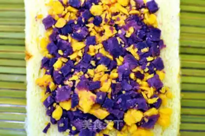 Make Purple potato cheese stuffed toast step 3