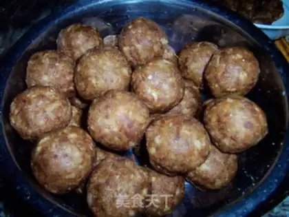 Make Braised elephant eye meatballs step 12