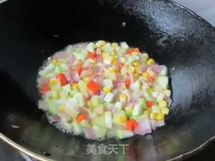 Make stir-fried diced vegetables step 7