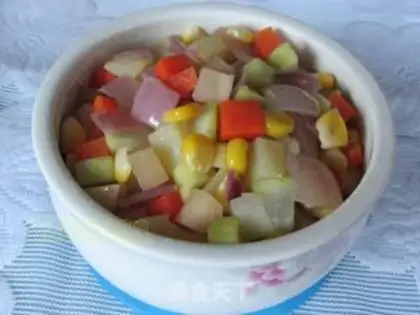 Make stir-fried diced vegetables step 8