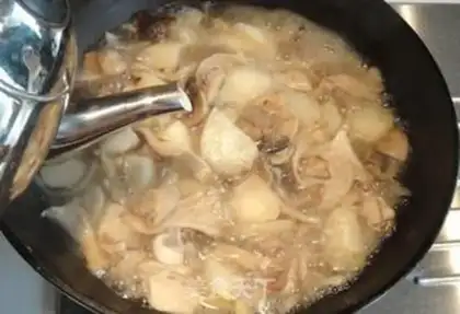 Make Stewed mushroom and yam step 10