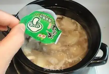 Make Stewed mushroom and yam step 12