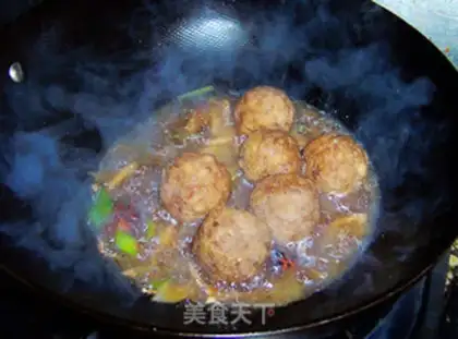 Make Braised elephant eye meatballs step 16