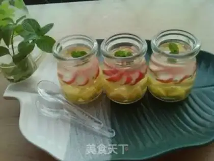 Make Flower crystal jelly in bottle step 6