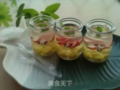 Make Flower crystal jelly in bottle step 8