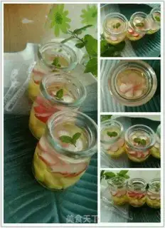 Make Flower crystal jelly in bottle step 9