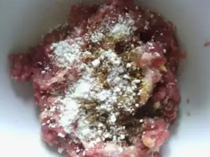 Make Bitter melon stuffed meat step 0