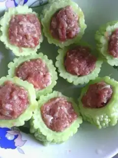 Make Bitter melon stuffed meat step 4