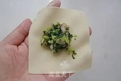 Make Wonton bun method step 9