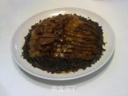 Make braised pork with plum vegetables step 7