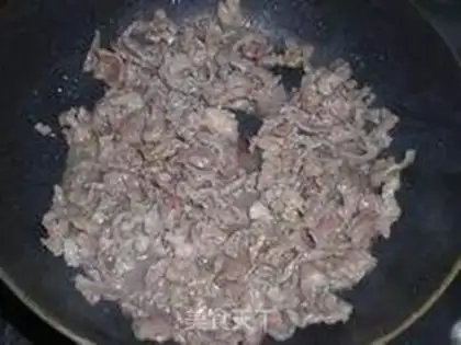 Make Balsam pear and smoothened beef step 4