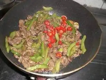 Make Balsam pear and smoothened beef step 7