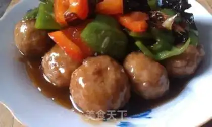 Make Braised meatballs step 6