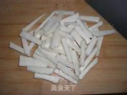 Make stir-fried Chinese yam step 0