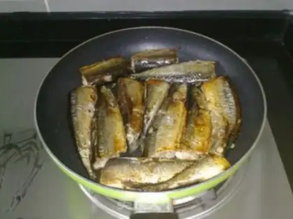 Make Crispy radish saury step 2