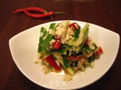 Make Spicy cucumber and bean skin step 9