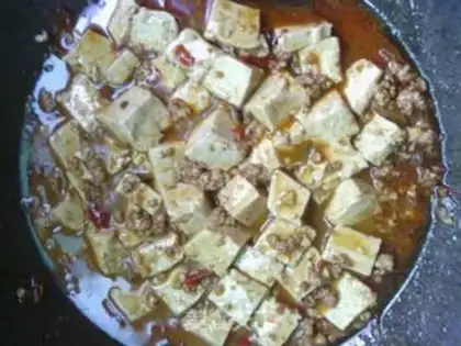 Make mapo tofu step 9