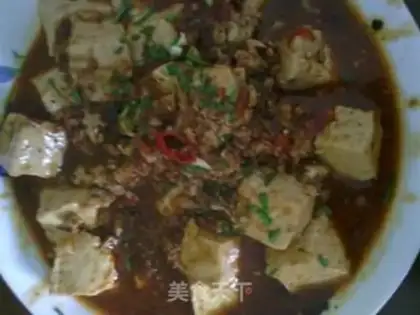Make mapo tofu step 10