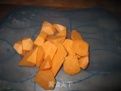 Make Sweet glutinous sweet potato porridge step 0