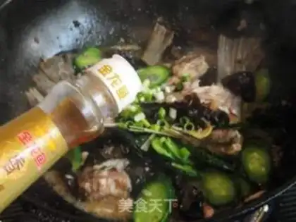 Make Fried fish with black fungus step 10