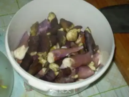Make roasted eggplant in soy sauce step 1
