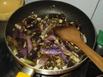 Make roasted eggplant in soy sauce step 6