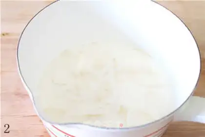 Make Papaya almond jelly step 1