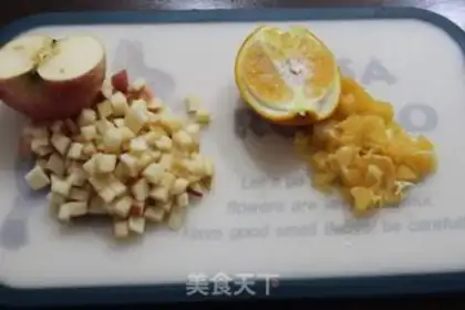 Make Orange apple tea step 1