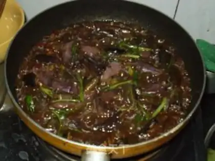 Make roasted eggplant in soy sauce step 9
