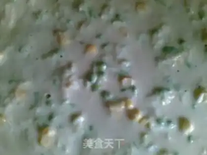 Make Sophora japonica corn cake step 6