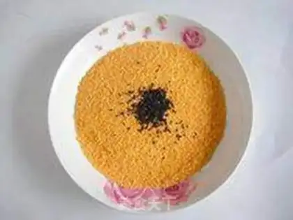 Make pork rice flower step 2