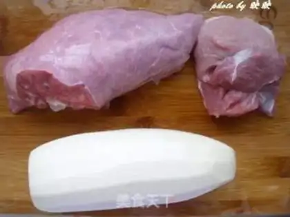 Make Stewed pork lung with white radish step 0